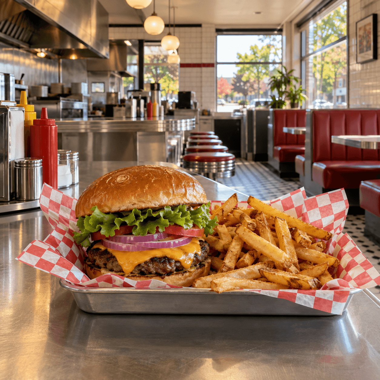 Illustrative photography: Quick-service diner concept